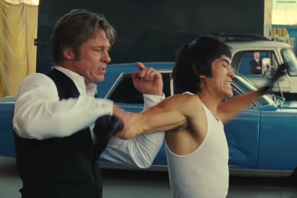 Brad Pitt’s Cliff Booth battles Mike Moh’s Bruce Lee in ‘Once Upon a Time in Hollywood’. Photo: Sony Pictures Entertainment