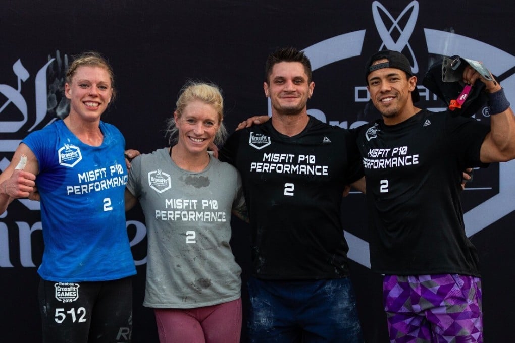 Travis Williams (second from right) with the MisFit CrossFit team in Dubai. He has now been removed from the team after defending the use of a racial slur on a text group. Photo: Adnan Karimjee/Dubai CrossFit Championship