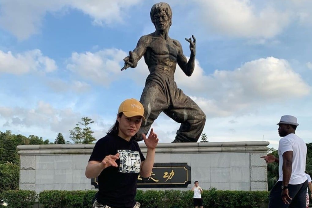 Zhang Weili is a fan of Bruce Lee. Photo: Instagram