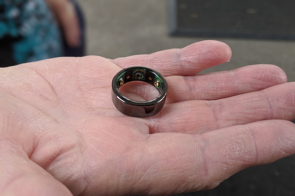 Wearable tech such as the Oura Ring monitors body temperature, breathing, heart rate and other vital signs. Photo: West Virginia University