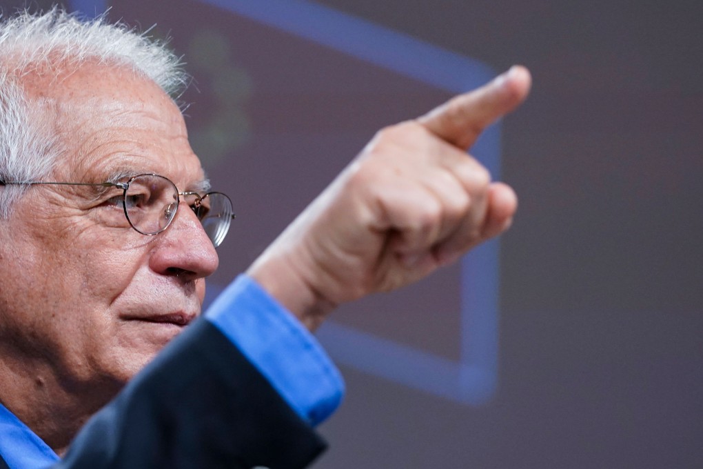 EU foreign affairs chief Josep Borrell described Tuesday’s talks as “open and frank”. Photo: AFP