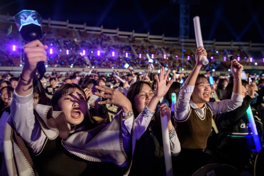 Fans cheer at the K-pop World Festival on October 11, 2019, in Changwon. Photo: AFP