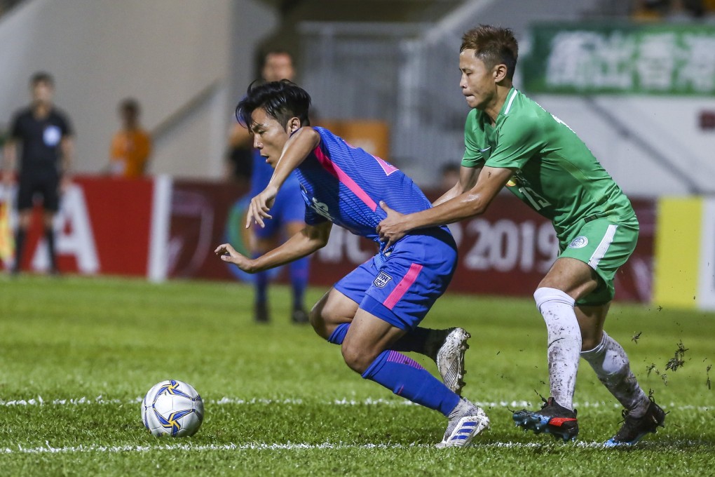 Kitchee and Wofoo Tai Po in AFC Cup action at Mong Kok Stadium last June. Photo: Jonathan Wong