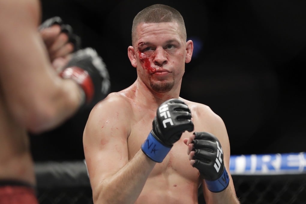 UFC welterweight Nate Diaz fights Jorge Masvidal for the ‘BMF’ belt at UFC 244 in New York. Photo: AP