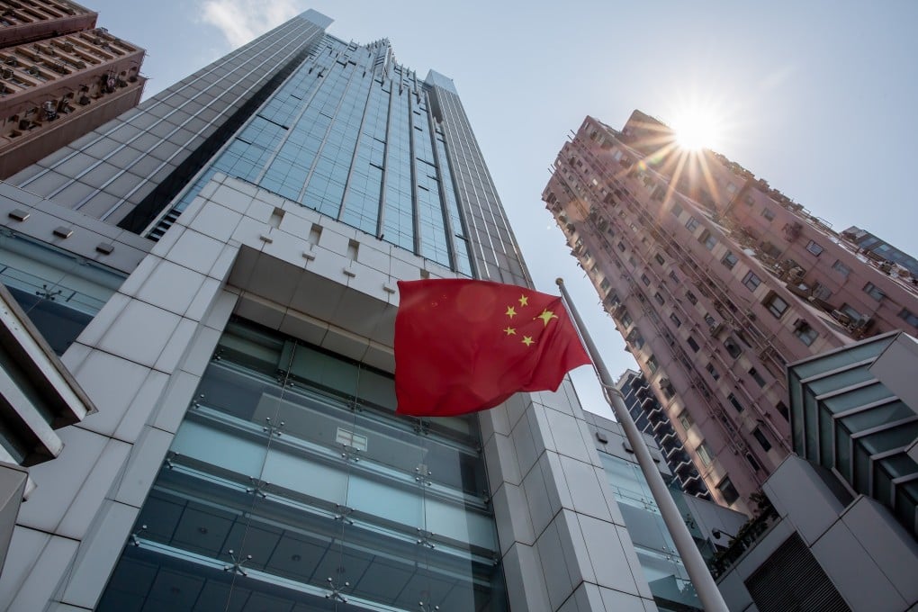 The central government’s liaison office in Hong Kong. Photo: Bloomberg