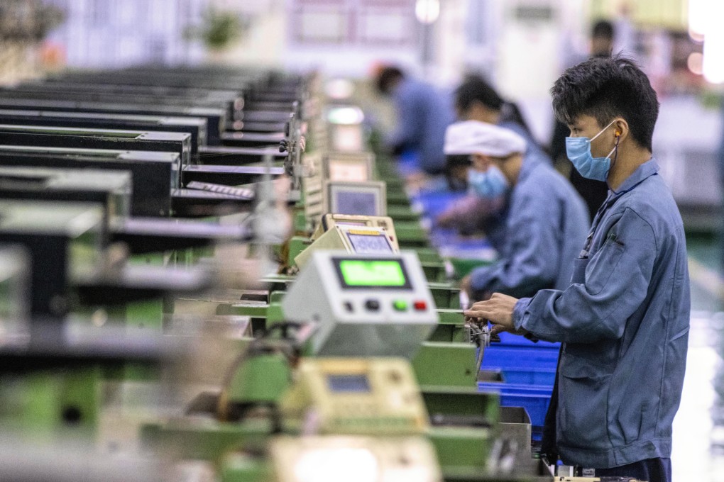 China’s producer price index (PPI), reflecting the prices that factories charge wholesalers for their products, fell 3.7 per cent year-on-year in May. Photo: EPA-EFE
