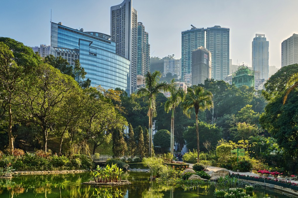 Hong Kong Park in Central, Hong Kong. The virus restrictions that shut down much of the city have kindled an appreciation of its parks and public spaces – but more could be done to increase the number of trees in the city. Photo: Getty Images