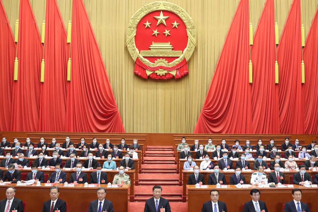 The third session of the 13th National People’s Congress (NPC) in Beijing. The central government is drafting a national security law for Hong Kong after losing patience with the city’s legislature to come up with one. Photo: Xinhua