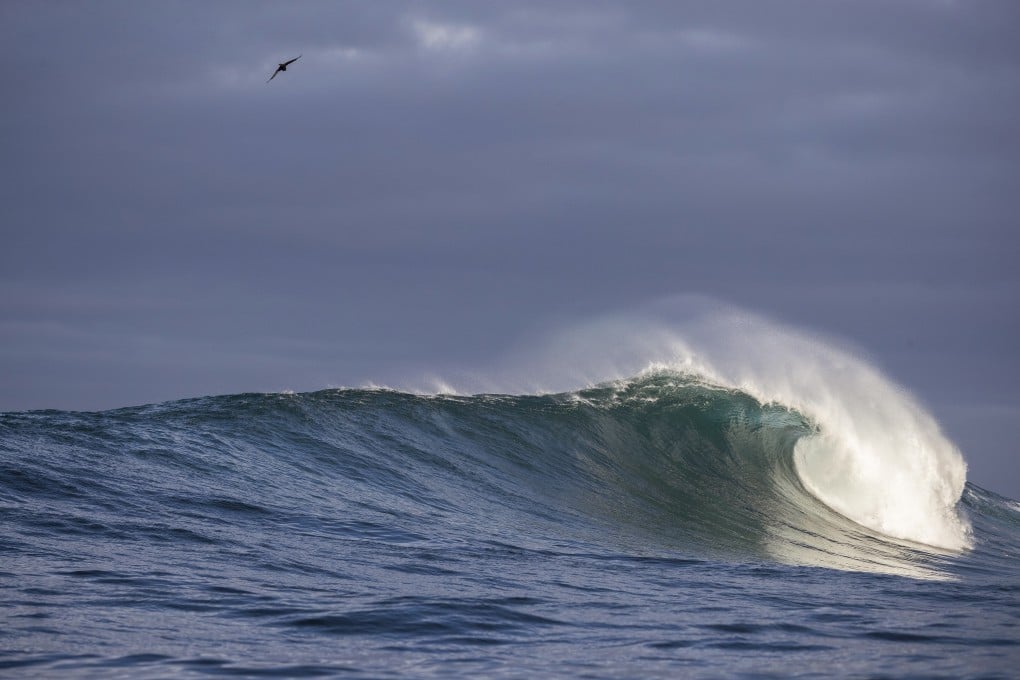 A wave breaks at an offshore reef in the Atlantic Ocean off Cape Town, South Africa. Photo: EPA-EFE