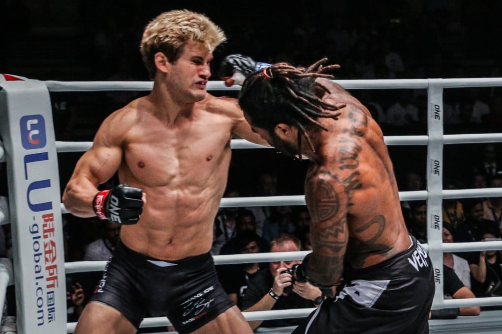 Cosmo Alexandre winds up an overhand against Sage Northcutt. Photo: ONE Championship
