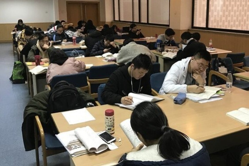 Chinese have to sit a gruelling entrance exam to get a place at university, but international students do not. Photo: Handout