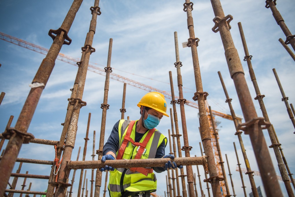 A construction worker in Wuhan, China. Asia’s investment in infrastructure needs to catch up with its economic advances. Photo: Xinhua