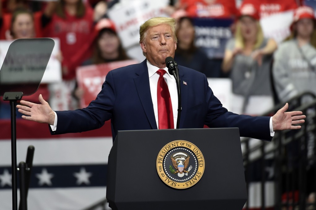 US President Donald Trump speaks at a campaign rally in Charlotte, North Carolina, on March 2, 2020. File photo: AP