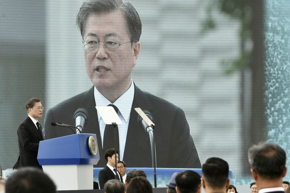 Amid intensifying pressure, nations are being forced to choose sides between the US and China. South Korea, led by President Moon Jae-in (above) typifies the predicament. Photo: Kyodo