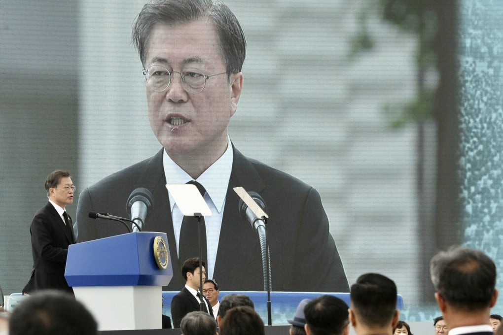 Amid intensifying pressure, nations are being forced to choose sides between the US and China. South Korea, led by President Moon Jae-in (above) typifies the predicament. Photo: Kyodo
