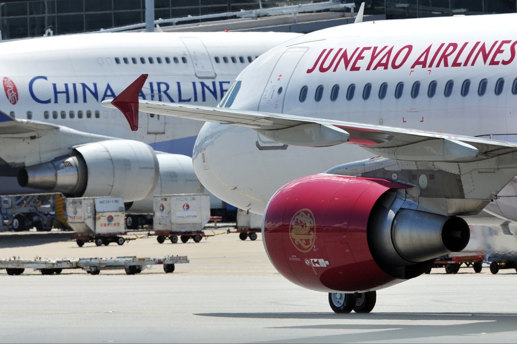 Juneyao Airlines will have a 15 per cent stake in the new carrier, which will be majority-owned by China Eastern. Photo: AFP