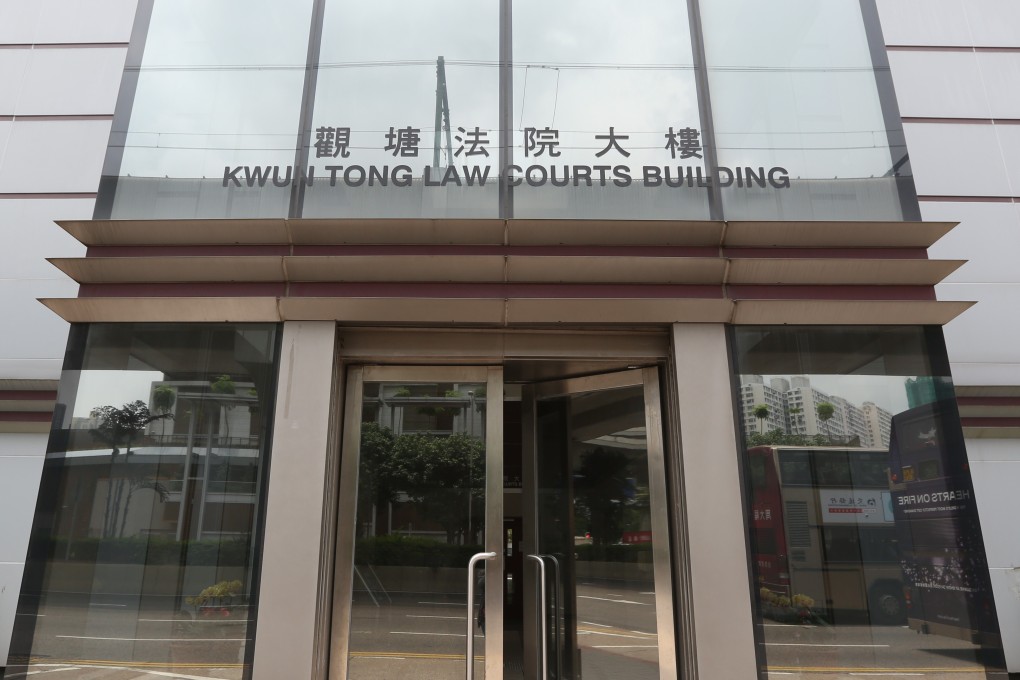 The defendant appeared at Kwun Tong Court on Monday morning. Photo: Handout