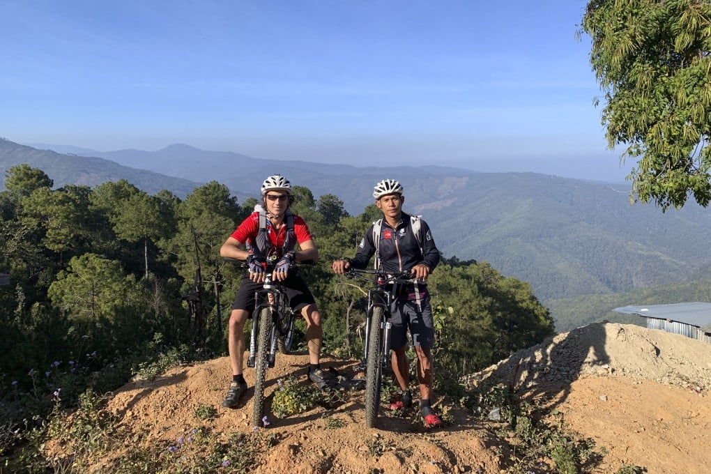 Ryan Blair and Jay Kiangchaipaiphana in Myanmar’s Chin state, in January. Photo: Asia Pacific Adventure/Uncharted Horizons Myanmar