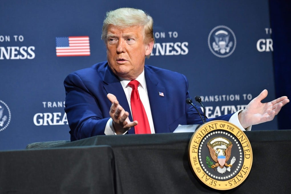 US President Donald Trump gestures as he speaks during a round table in Dallas, Texas, on Thursday. Photo: AFP