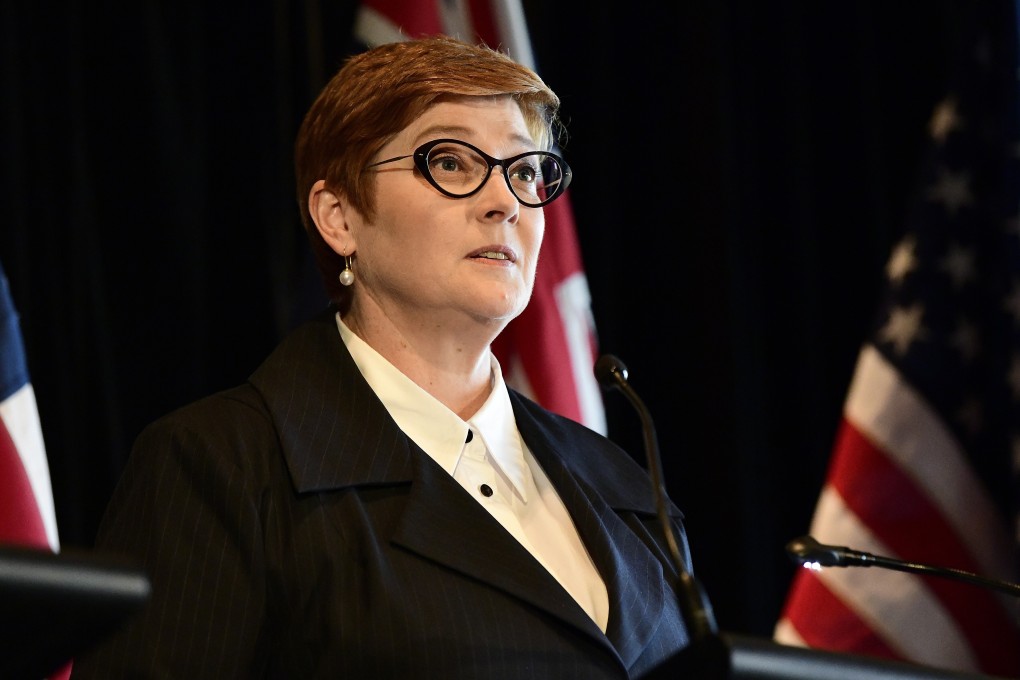 Australian Minister for Foreign Affairs Marise Payne. Photo: EPA
