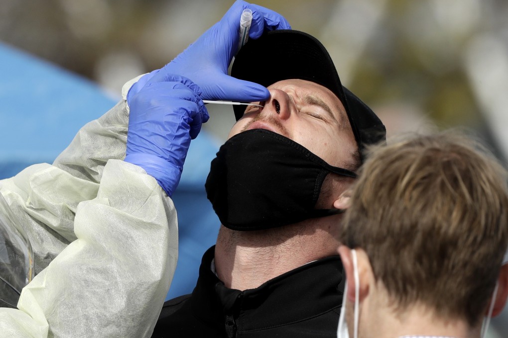A pop-up community Covid-19 testing station in Christchurch, New Zealand. Photo: AP