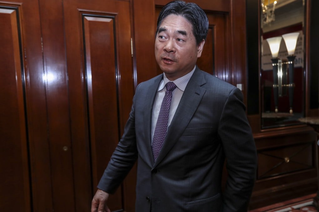 Wang Zhenhua, former chairman Future Land Development, seen here at the company’s annual results briefing in 2017. Photo: Edward Wong