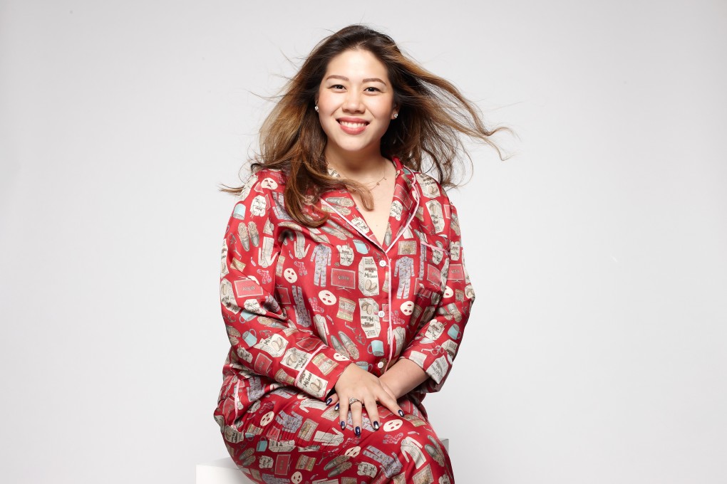 Christina Wang in one of CJW’s designs. Photo: Handout