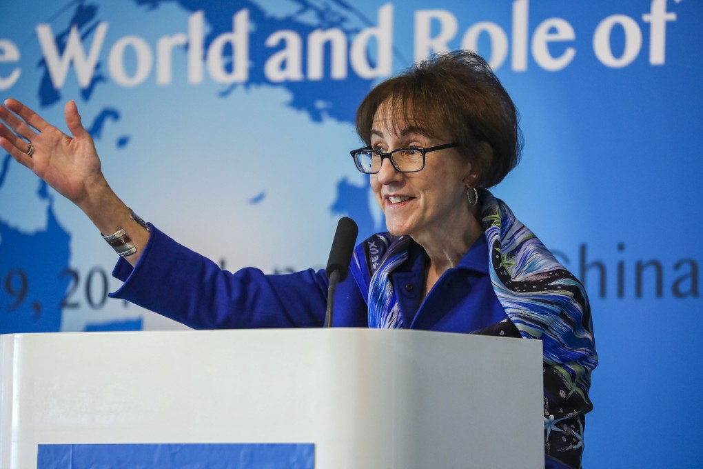 Charlene Barshefsky, a former US trade representative, speaks in Hong Kong in 2018. Photo: K.Y. Cheng