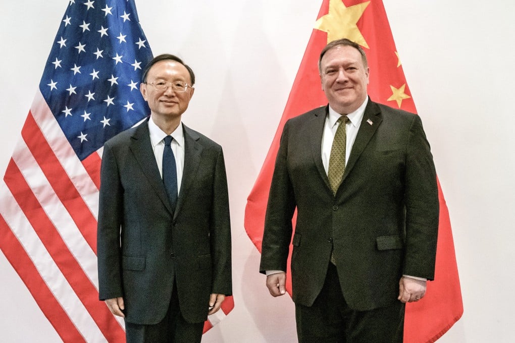 US Secretary of State Mike Pompeo meets Chinese director of the Central Foreign Affairs Commission Office Yang Jiechi. Photo: US Department of State/dpa
