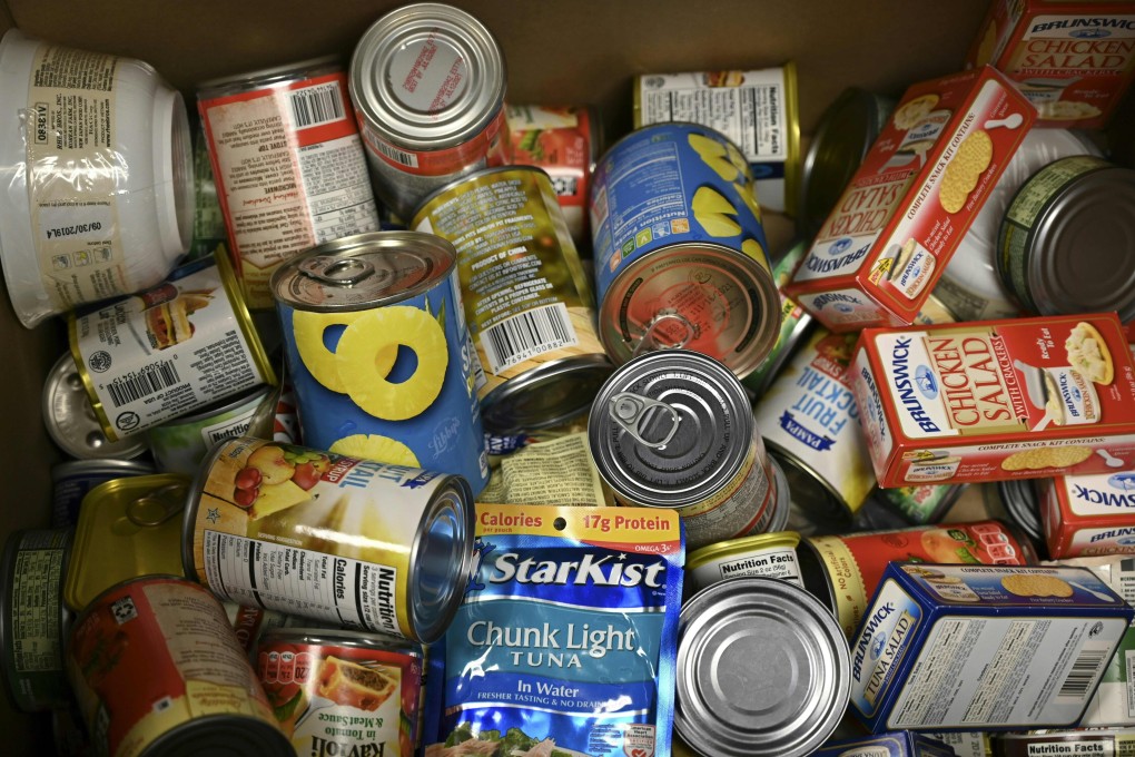 Any Chinese family will have stocked up on plenty of canned food because they believe these foodstuffs last forever. Photo: AFP