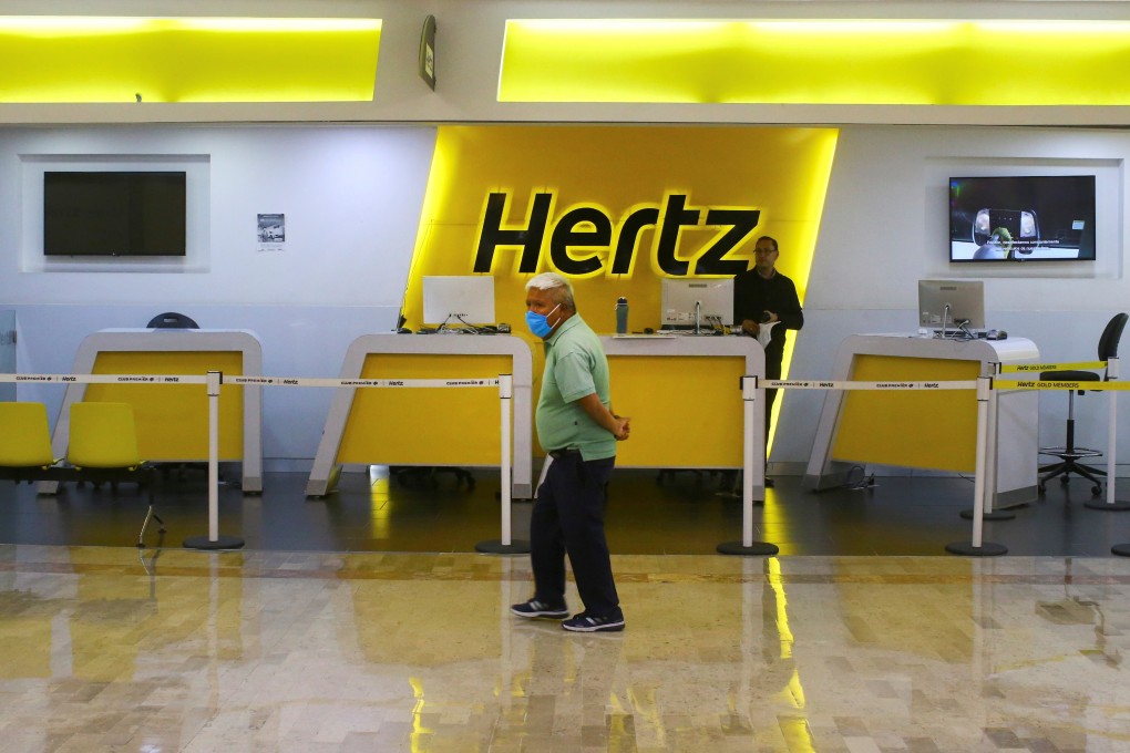 Some of the stocks preferred by retail investors include companies facing bankruptcy, such as car rental group Hertz. This is fuelling concerns about a “dash for trash”. Photo: Reuters