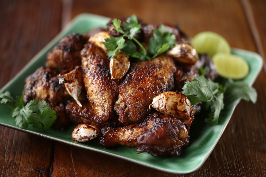 Susan Jung’s chicken wings with peanut butter and Thai green curry. Photography: SCMP / Jonathan Wong. Styling: Nellie Ming Lee