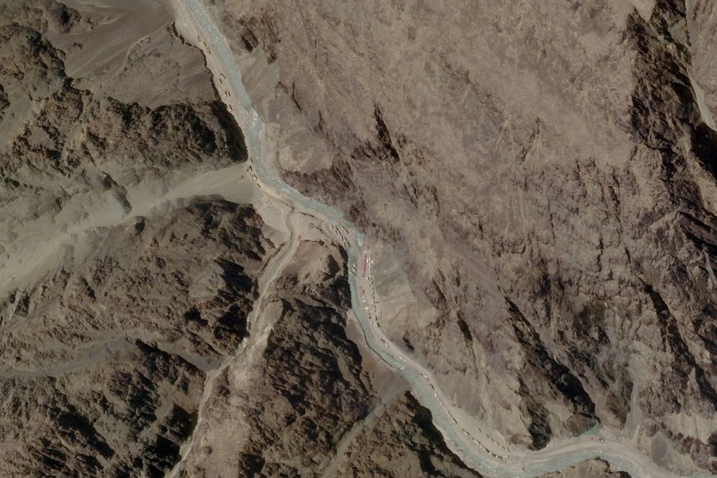 Satellite images taken on Tuesday appear to show India and China bolstering their forces along a disputed border. Photo: AFP