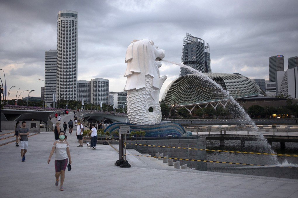 The Merlion Park in Singapore. Photo: EPA
