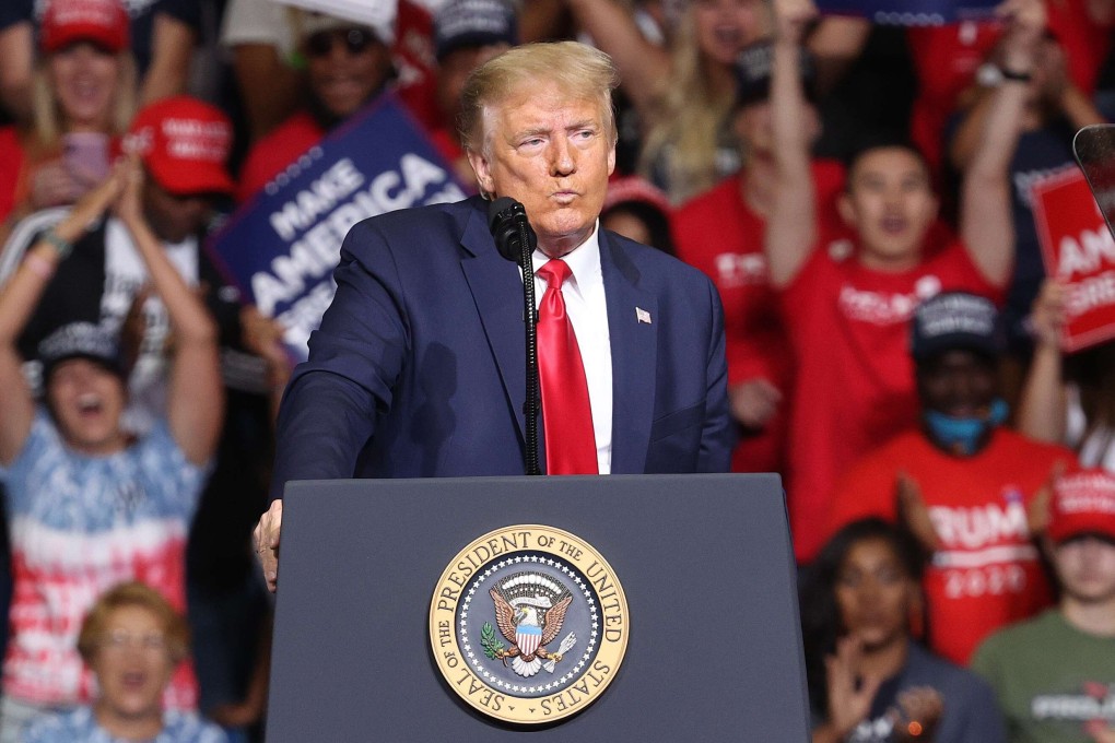 US President Donald Trump speaks at a campaign rally at the BOK Centre in Tulsa, Oklahoma. Photo: AFP