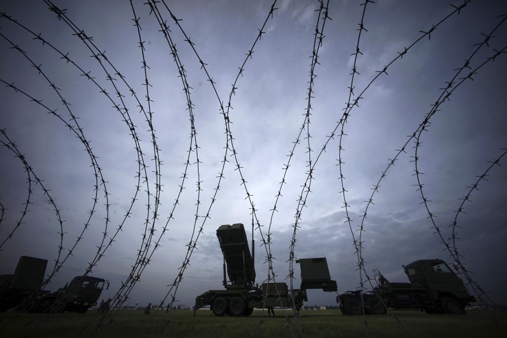 The Japanese Air Self-Defence Force demonstrates US-developed PAC-3 surface-to-air interceptors at the US Yokota Air Base in 2017. Photo: AP