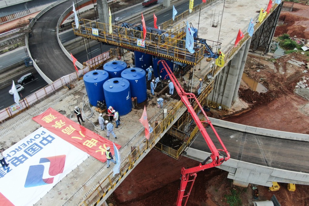 The Jakarta-Bandung high speed railway in Indonesia is part of China’s globe-spanning Belt and Road Initiative. Photo: Xinhua