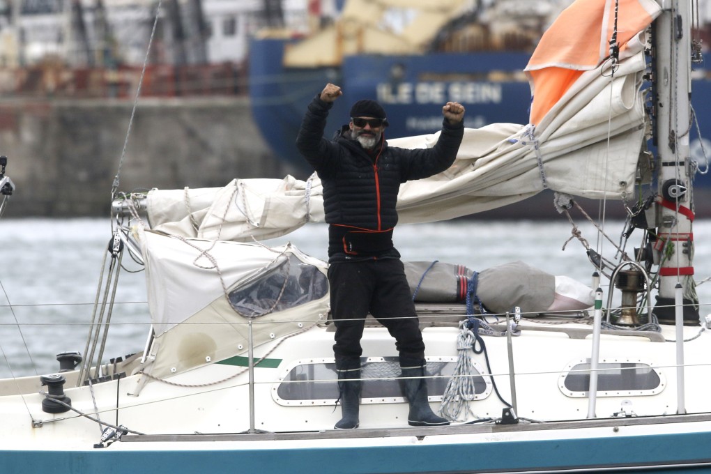 Juan Manuel Ballestero crossed the Atlantic on a small sailing boat. Photo: AP
