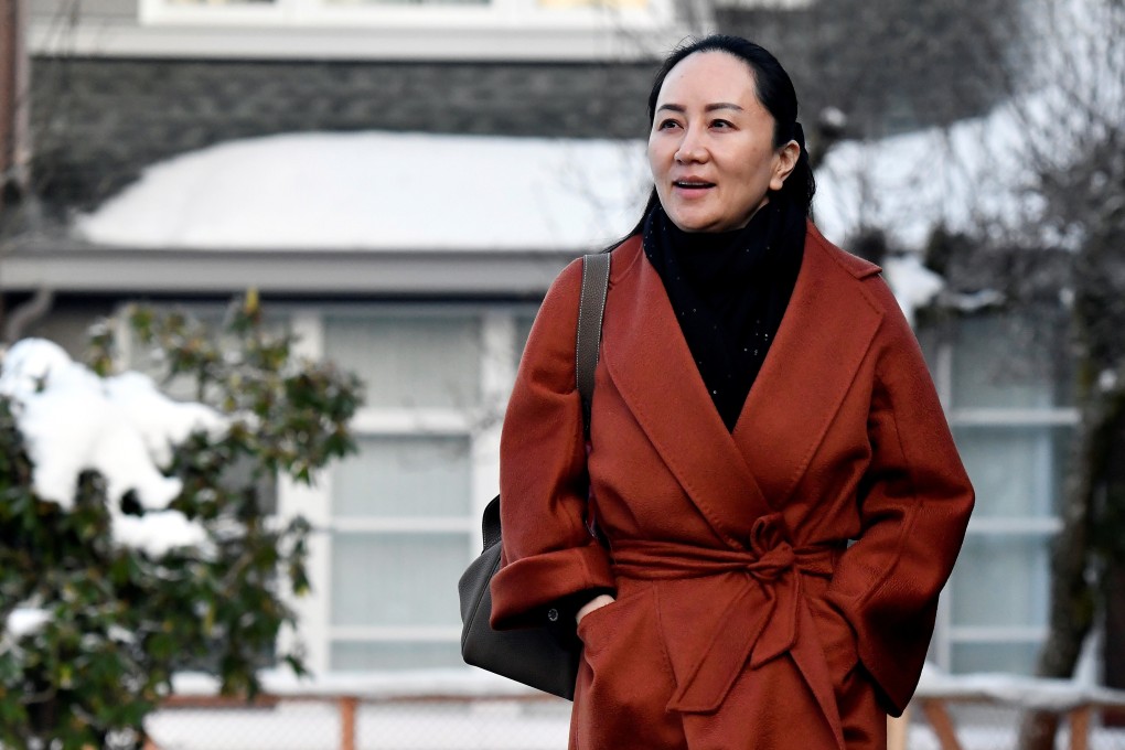 Huawei Chief Financial Officer Meng Wanzhou leaves her home to attend a case management conference in Vancouver in January. Photo: Reuters