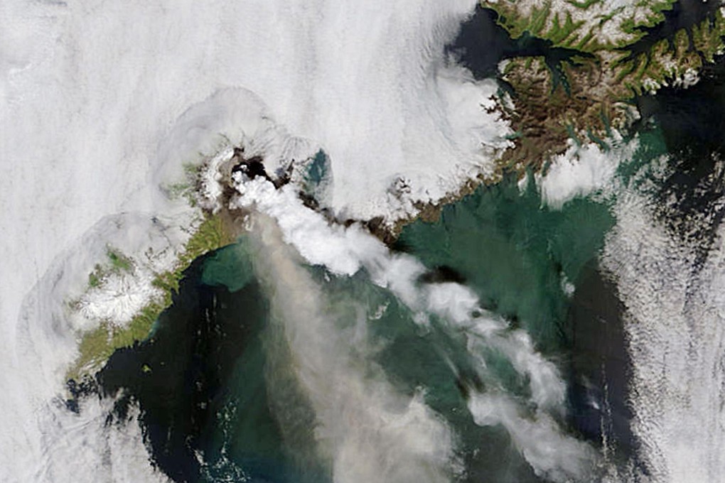 Okmok Volcano, in Alaska’s Aleutian Islands. File photo: AP