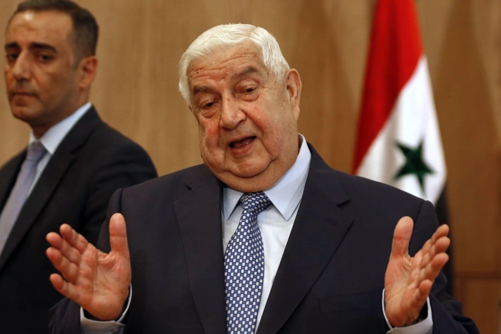 Syria's Foreign Minister Walid al-Muallem accused the US of trying to starve his country’s people. Photo: AFP