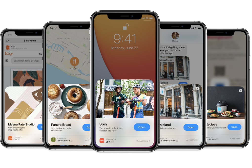 App Clips, coming with iOS 14, are designed to let users complete a quick task in seconds. (Picture: Apple)