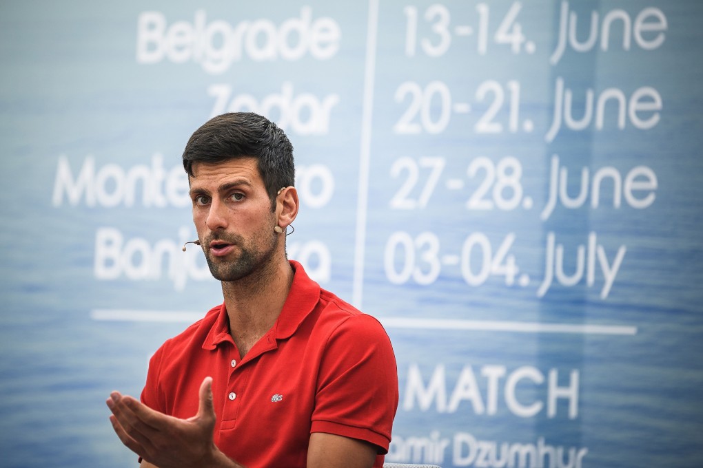 Novak Djokovic is under fire for hosting a tennis event and then testing positive during it. Photo: AFP