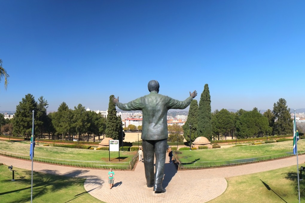 The nine-metre-high Nelson Mandela statue in Pretoria, South Africa. Photo: Getty Images