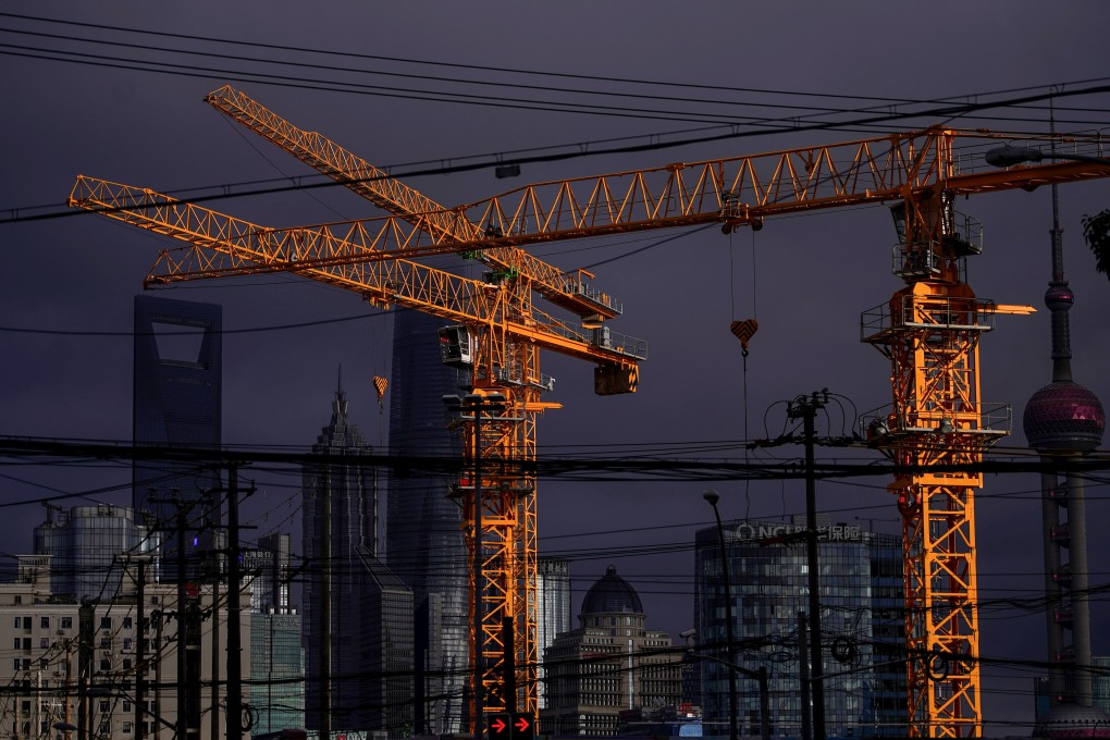 A construction site in Shanghai. Market observers say a rebound in home sales could be fragile and short-lived, especially as mainland China experiences its worst economic slowdown on record. Photo: Reuters