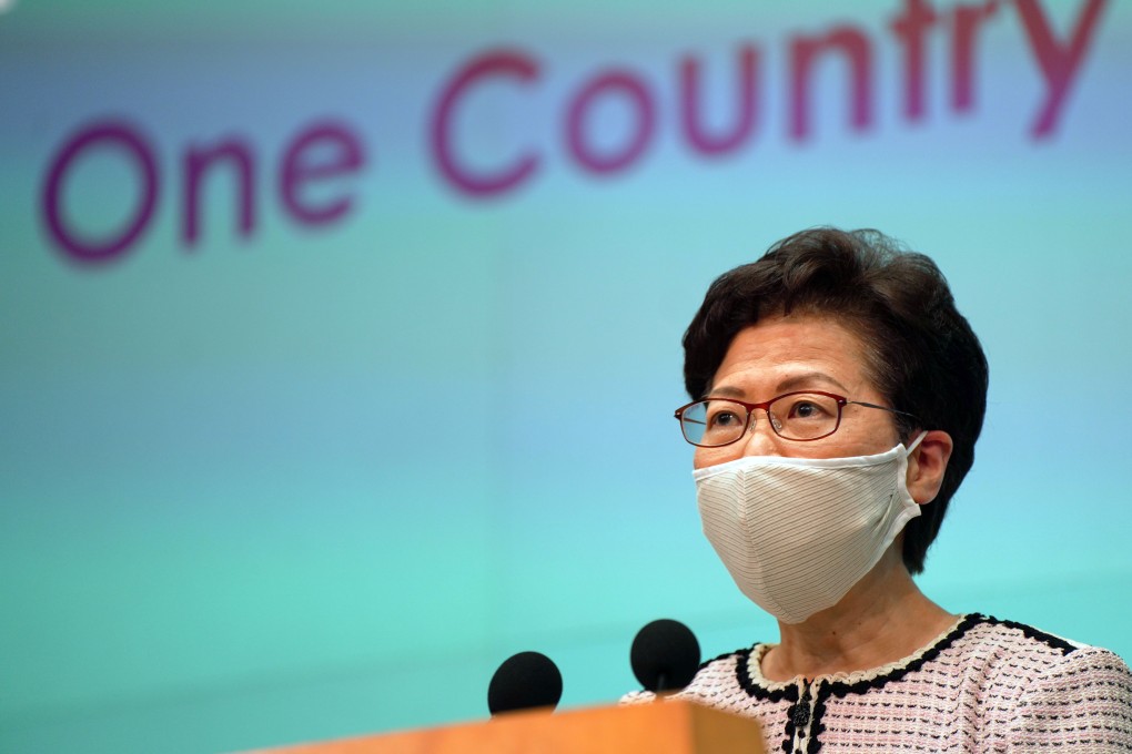 Carrie Lam says her responsibilities in selecting judges to cover security law cases does not mean she will appoint them in individual proceedings. Photo: Robert Ng