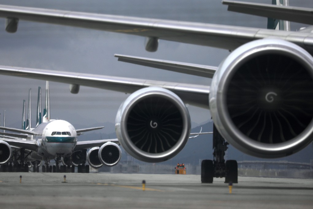 Cathay Pacific planes grounded at Hong Kong’s airport amid the pandemic. The city has seen a surge in imported cases over the past weeks. Photo: Sam Tsang