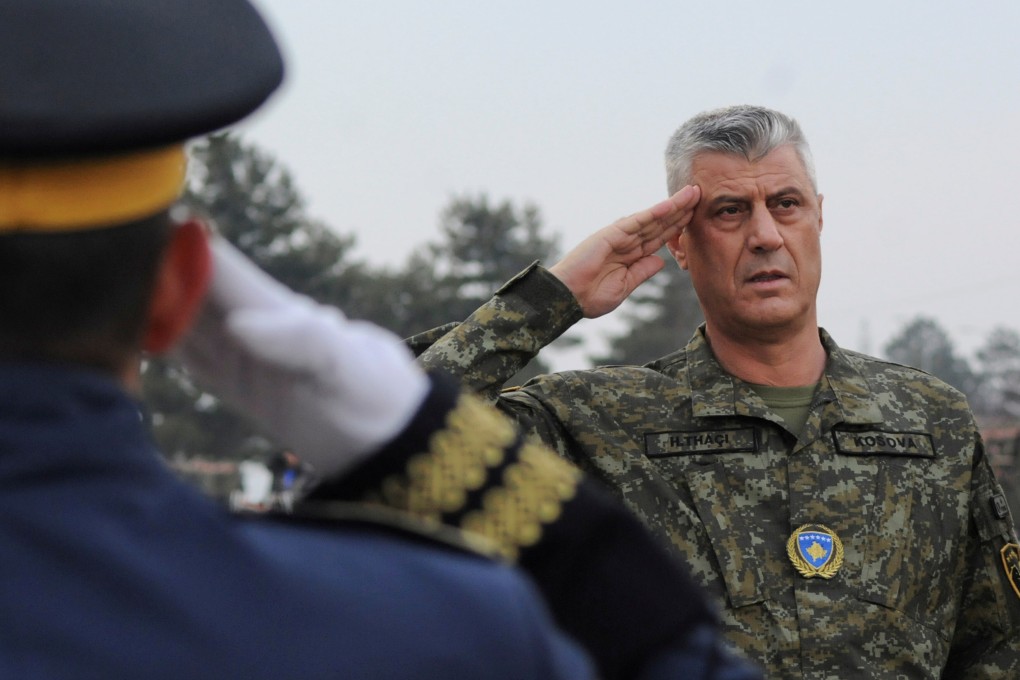 Kosovo President Hashim Thaci attends a security forces ceremony in Pristina in December 2018. Photo: Reuters