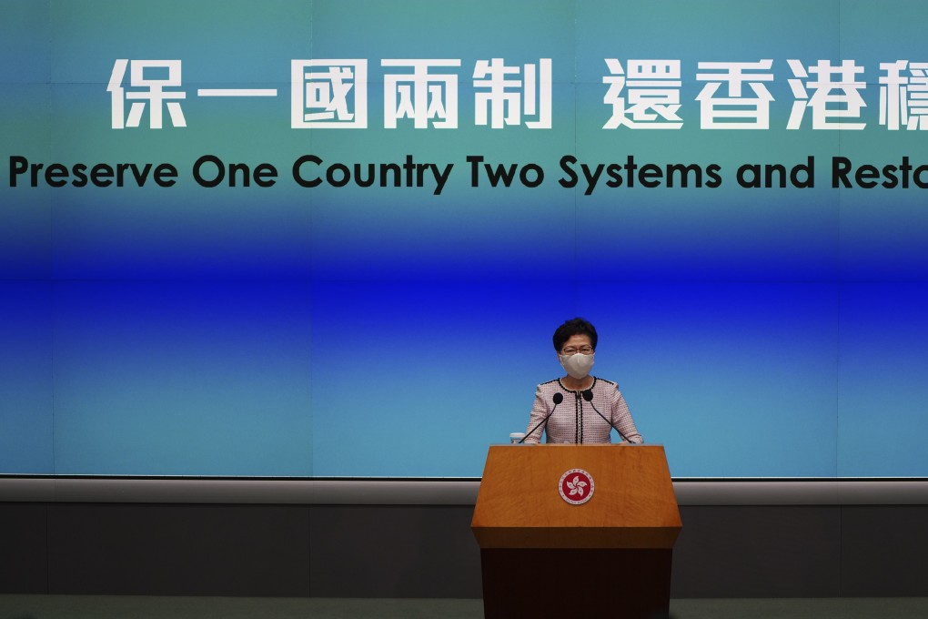 Beijing official Zhang Yong has said the power to pick judges for national security cases must lie with Hong Kong’s leader Carrie Lam. Photo: Robert Ng