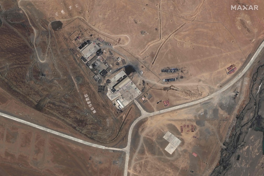 A satellite image taken on June 22 which appears to show a Chinese army base in Kongka Pass in the border region between India and China. Photo: AFP